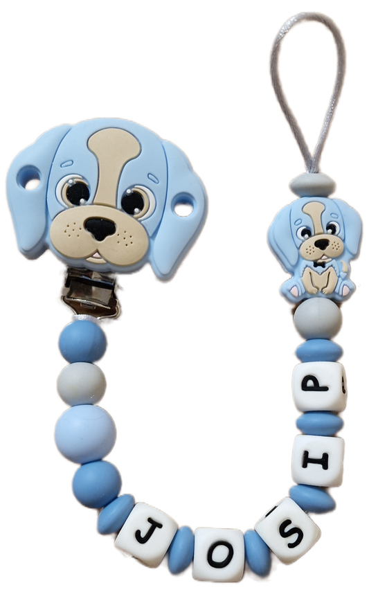 Personalizirana silikonska vezica za dudu s imenom – Dudolino