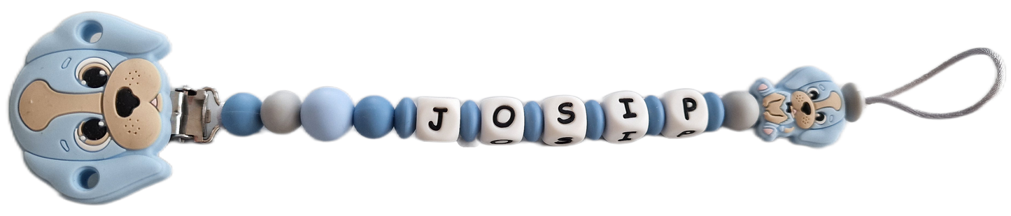 Personalizirana vezica za dudu s imenom!   - Dudolino 👶🏻